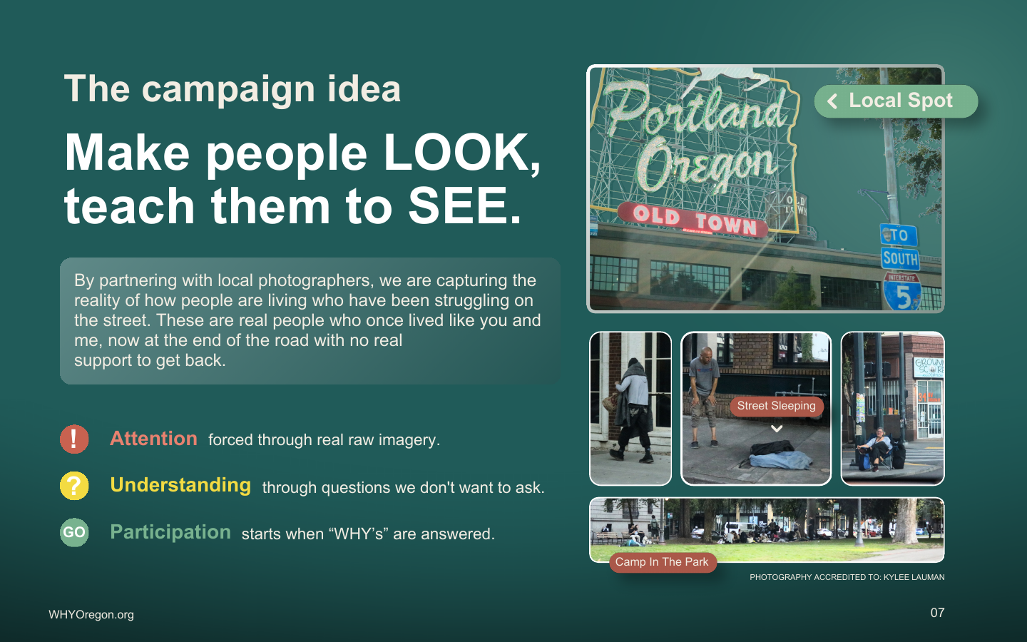 WHYOregon campaign idea using local photography